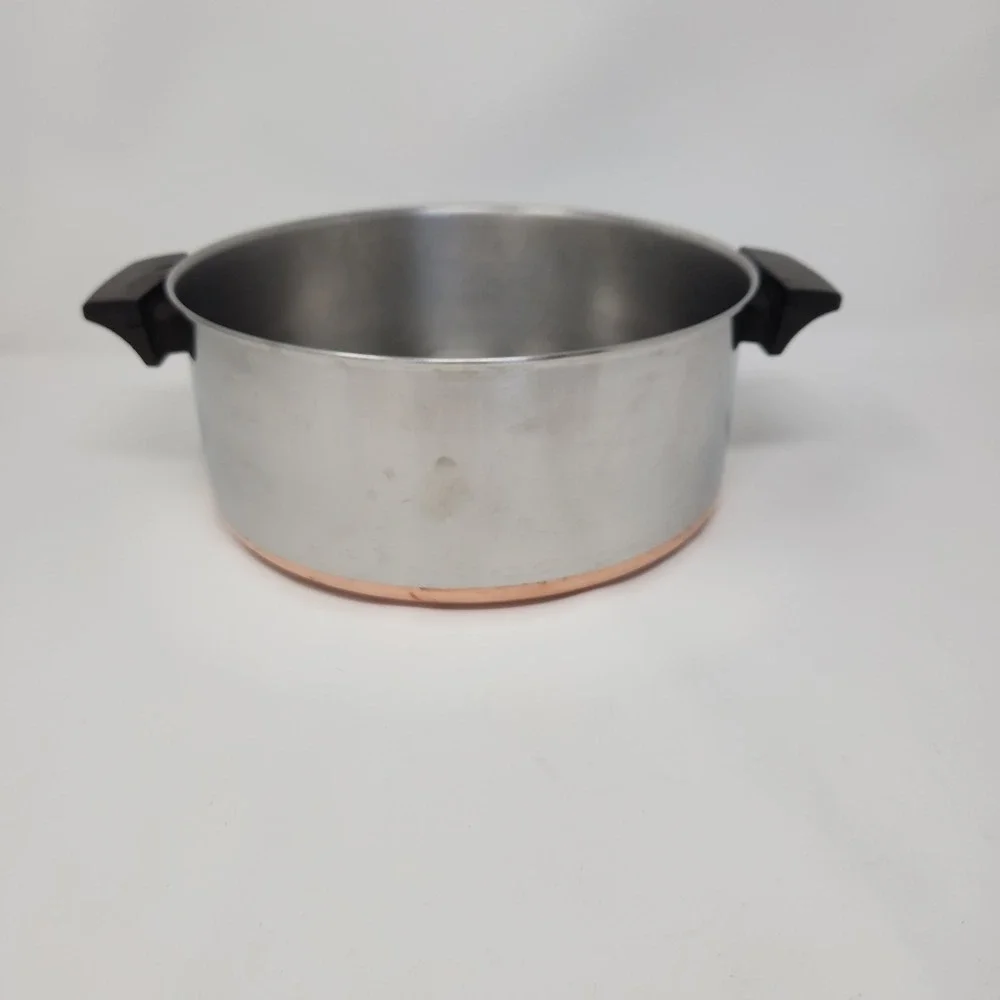Vintage Revere‎ Ware Copper Clad Bottom 3-quart Pot Pan